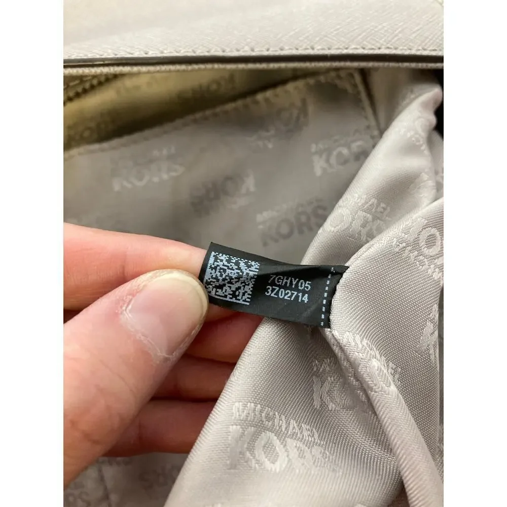 MICHAEL KORS, MEDIUM SIZE GRAY LEATHER CROSSOBODY BAG (ASIS)